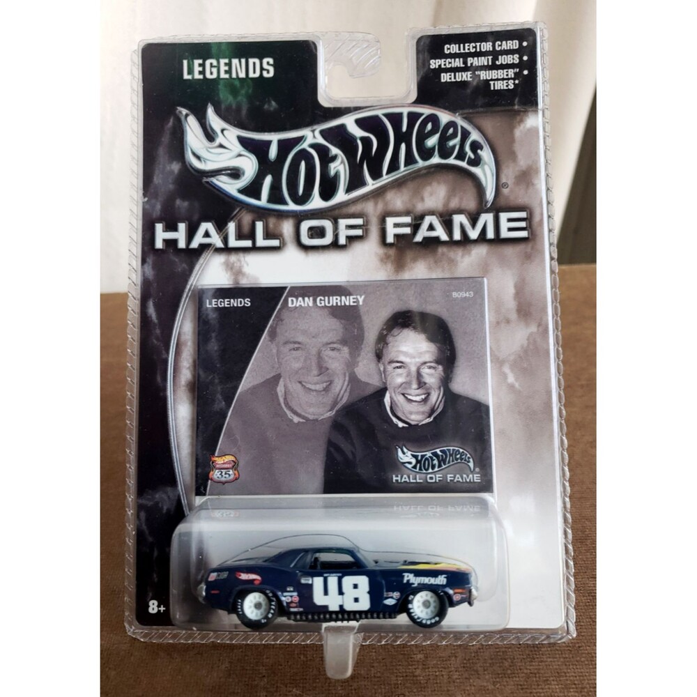 Hot Wheels DAN GURNEY Blue 70 PLYMOUTH BARRACUDA Hall Of Fame Legends GYERR 1:64 - Picture 2 of 14